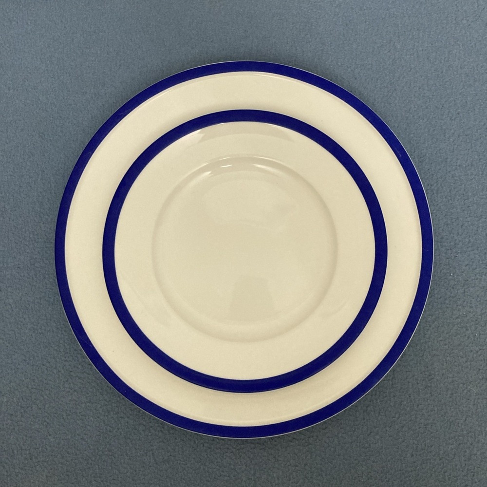 Guy Fieri Blue & White Bistro - 7.75" Salad Plate & 10.5" Dinner Plate